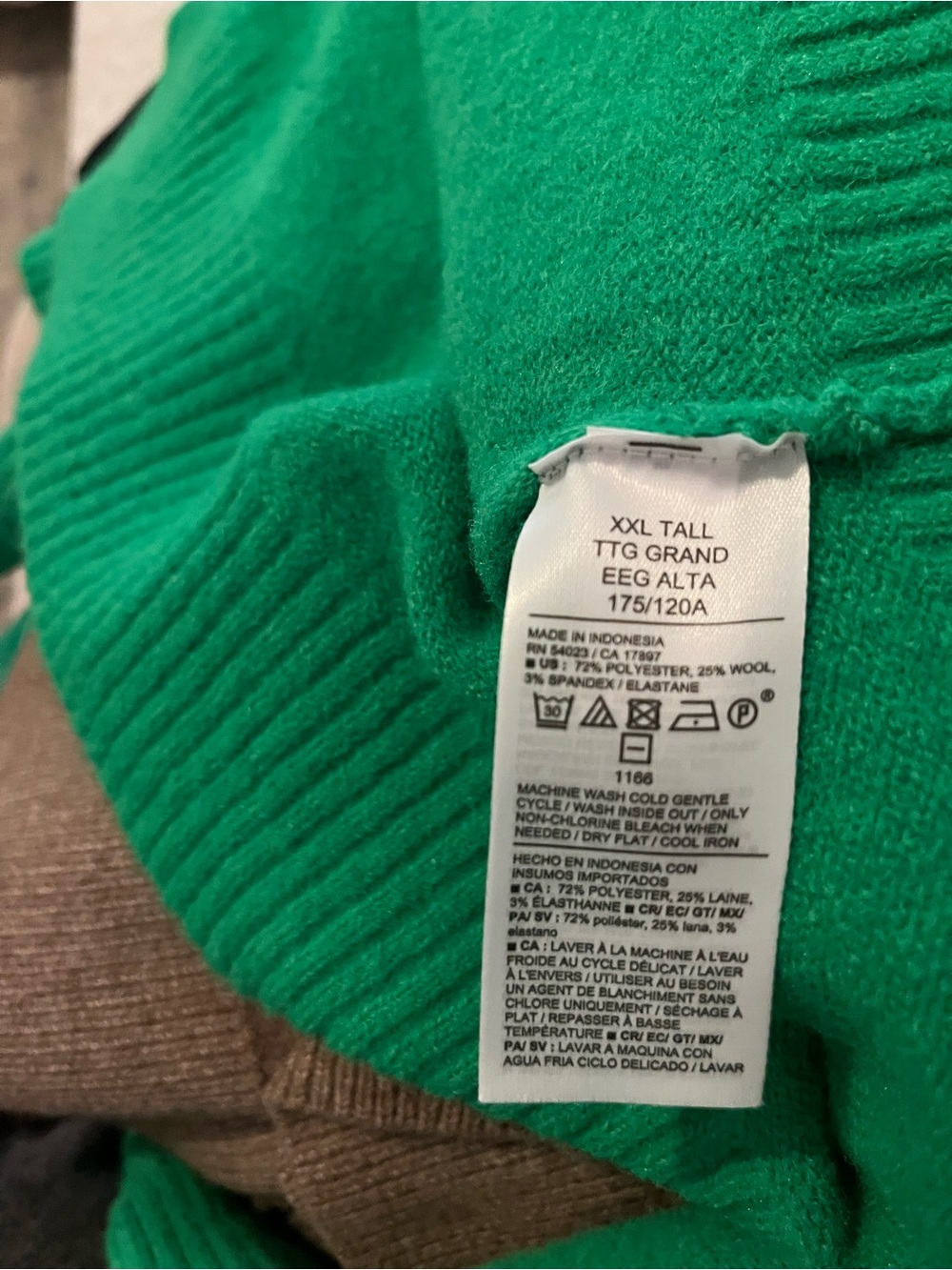 XXL Old Navy Bright Green Crewneck Sweater - Picture 4 of 5